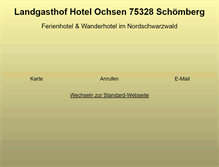 Tablet Screenshot of landgasthof-ochsen.de